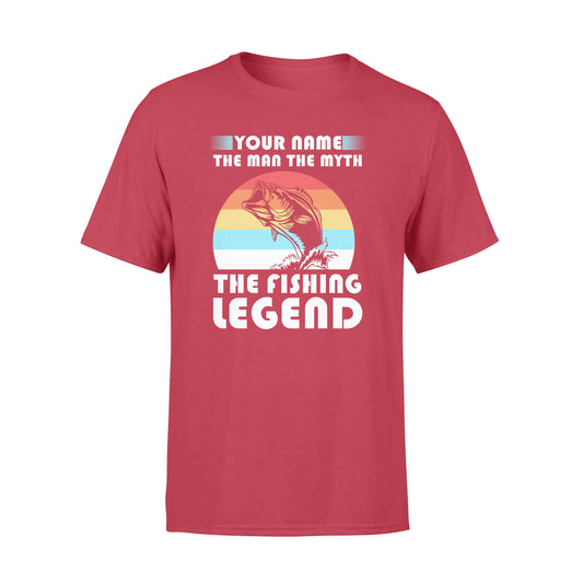 Custom name the man the myth the legend 1970s vintage retro personalized gift - Standard T-shirt