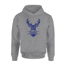 Load image into Gallery viewer, Deer hunting Deer Head custom name T-shirt, Hoodie, Long sleeve - FSD1209