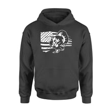 Load image into Gallery viewer, Turkey Hunting American flag Hoodie gifts for hunter - FSD1318D06