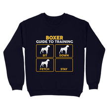 Load image into Gallery viewer, Boxer Standard Sweatshirt | Funny Guide to Training dog - FSD2408D08