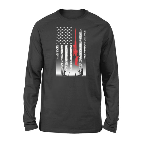 Deer hunting Long sleeve USA flag Shirts for Deer hunter - FSD869