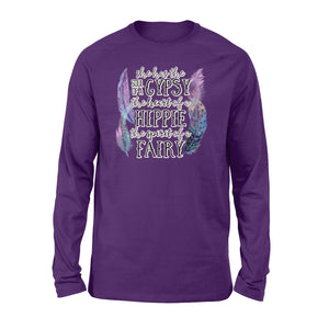 She has the soul of a Gypsy, the heart of a Hippie, the spirit of a Fairy Long sleeve shirts design bohemian styles - SPH57