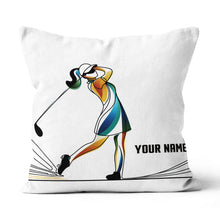 Load image into Gallery viewer, Colorful Continuous Golfer Custom Golf Pillow Personalized Golfing Gifts LDT1161