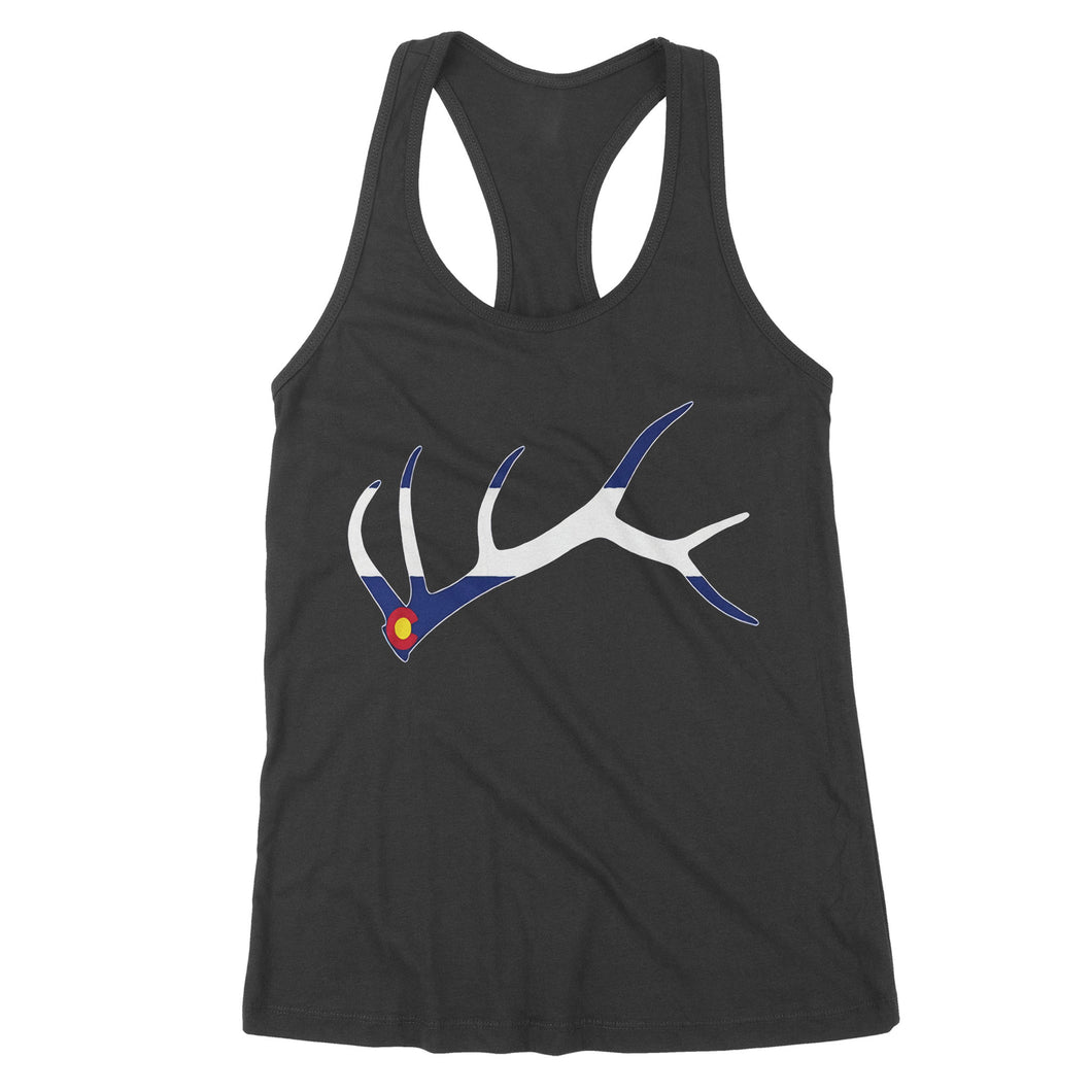 Colorado elk hunting horn NQS1114- Premium Women's Tank