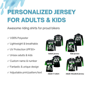 Love the pain Personalized adult kid MTB jersey UPF30+ Mountain biking shirt Cycling clothes| SLC203