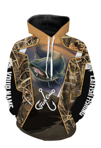 Catfish Customized Fish on 3D All over printed Long sleeve, hoodie, Zip up hoodie - FSA25