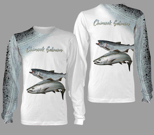 Chinook salmon fishing full printing