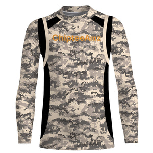 Chipteeamz Fishing Camo UV Protection Shirt for Men, Women and Kid, Fishing gift TMTS066