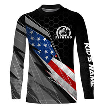 Load image into Gallery viewer, Personalized Fishing Jerseys American Flag UV Custom Long Sleeves Patriotic Fishing Apparel Gifts TTN83