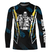 Load image into Gallery viewer, Vintage Fisherman Custom Name Long Sleeve Performance Fishing Sun Protection UV Shirts TTN86