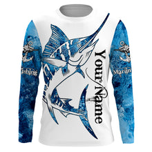 Load image into Gallery viewer, Marlin Fishing Fish reaper Custom Long Sleeve performance Fishing Shirts, Marlin Fishing jerseys| TTN10