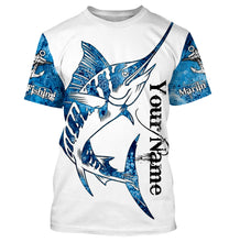 Load image into Gallery viewer, Marlin Fishing Fish reaper Custom Long Sleeve performance Fishing Shirts, Marlin Fishing jerseys| TTN10