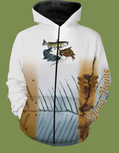 Personalized trio Texas catfish fishing 3D full printing shirt for adult and kid - TATS36