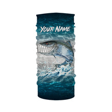 Load image into Gallery viewer, Salmon fishing water camo custom name with funny Salmon ChipteeAmz&#39;s art UV protection shirts AT028