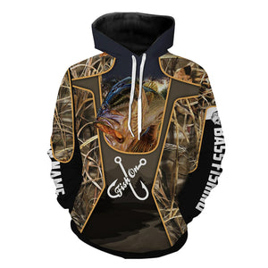 Personalized Fish on bass fishing full printing fishing shirt A2