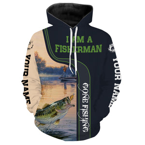 I am a fisherman full printing custom name personalized shirts