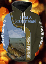 Load image into Gallery viewer, I am a fisher man flathead catfish fishing full printing shirt and hoodie - TATS31