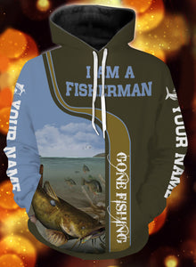 I am a fisher man flathead catfish fishing full printing shirt and hoodie - TATS31