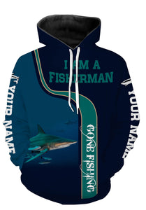 I am a fisherman blacktip shark full printing shirt and hoodie - TATS56