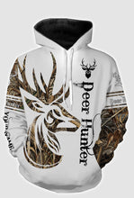 Load image into Gallery viewer, Tattoo camo deer hunter full printing customize shirt, all over print hoodie, zip up hoodie