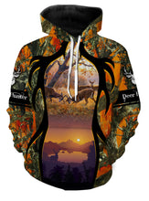 Load image into Gallery viewer, Deer Hunting clothes horn loop orange 3D all over print shirt, hoodie, coat zip up, tank top plus size NQS94 PQB