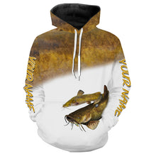 Load image into Gallery viewer, Flathead Catfish fishing customize name all over print shirts personalized gift NQS209