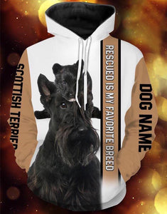 Personalized Scottish Terrier dog name 3D full printing - TATS63