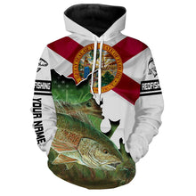 Load image into Gallery viewer, Redfish Florida Custom name 3D All over print shirts - personalized gift TATS150