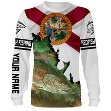 Load image into Gallery viewer, Redfish Florida Custom name 3D All over print shirts - personalized gift TATS150