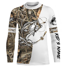 Load image into Gallery viewer, Beautiful bass fishing tattoo UV protection  customize name long sleeves personalized gift