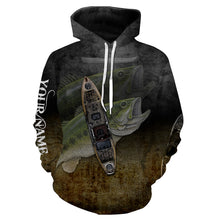 Load image into Gallery viewer, Kayak Bass Fishing Custom Name 3D All Over Printed Shirts Personalized Gift TATS158