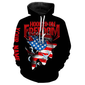 Walleye Fishing USA Flag Customize Name  3D All Over Printed Personalized Shirts TATS100