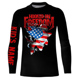 Walleye Fishing USA Flag Customize Name  3D All Over Printed Personalized Shirts TATS100
