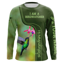 Load image into Gallery viewer, Personalized hummingbirds shirt custom name gift for birdwatcher A7