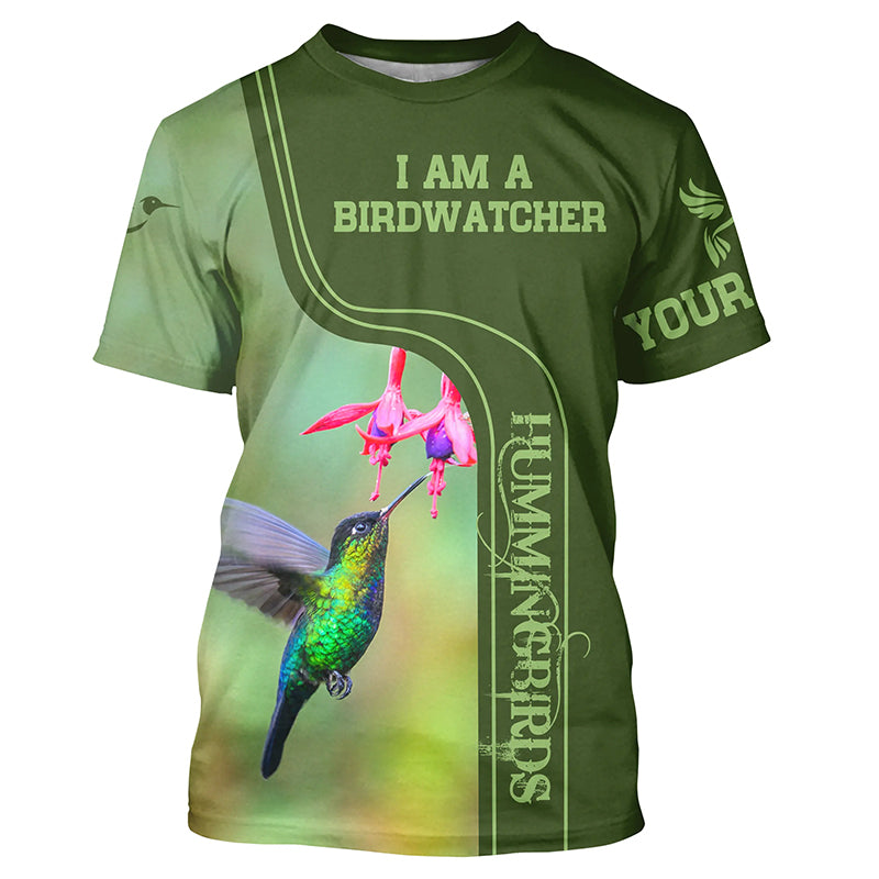 Personalized hummingbirds shirt custom name gift for birdwatcher A7