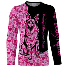 Load image into Gallery viewer, German shepherd dog mom custom name full printing shirts, Personalized Gifts TATS205