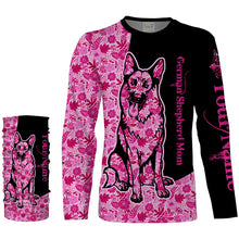 Load image into Gallery viewer, German shepherd dog mom custom name full printing shirts, Personalized Gifts TATS205