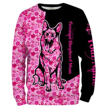 Load image into Gallery viewer, German shepherd dog mom custom name full printing shirts, Personalized Gifts TATS205