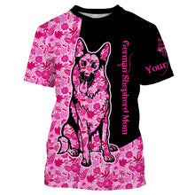Load image into Gallery viewer, German shepherd dog mom custom name full printing shirts, Personalized Gifts TATS205