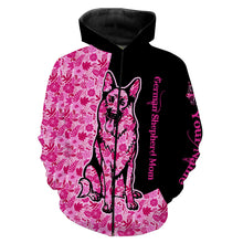 Load image into Gallery viewer, German shepherd dog mom custom name full printing shirts, Personalized Gifts TATS205