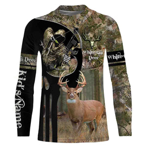 Bow Hunting Whitetails Deer Custome Name 3D All Over Printed Shirts Personalized Gift TATS144