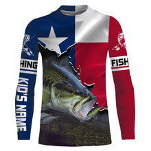 Load image into Gallery viewer, TX Texas Bass Fishing Custom name 3D All over print shirts Personalized gift TATS146