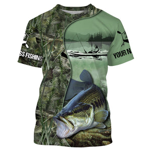 Kayak Bass Fishing Custom name 3D All over print shirts - personalized gift TATS147