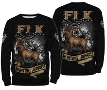 Load image into Gallery viewer, Elk Hunting Junkies Custome Name 3D All Over Printed Shirts Personalized gift TATS134