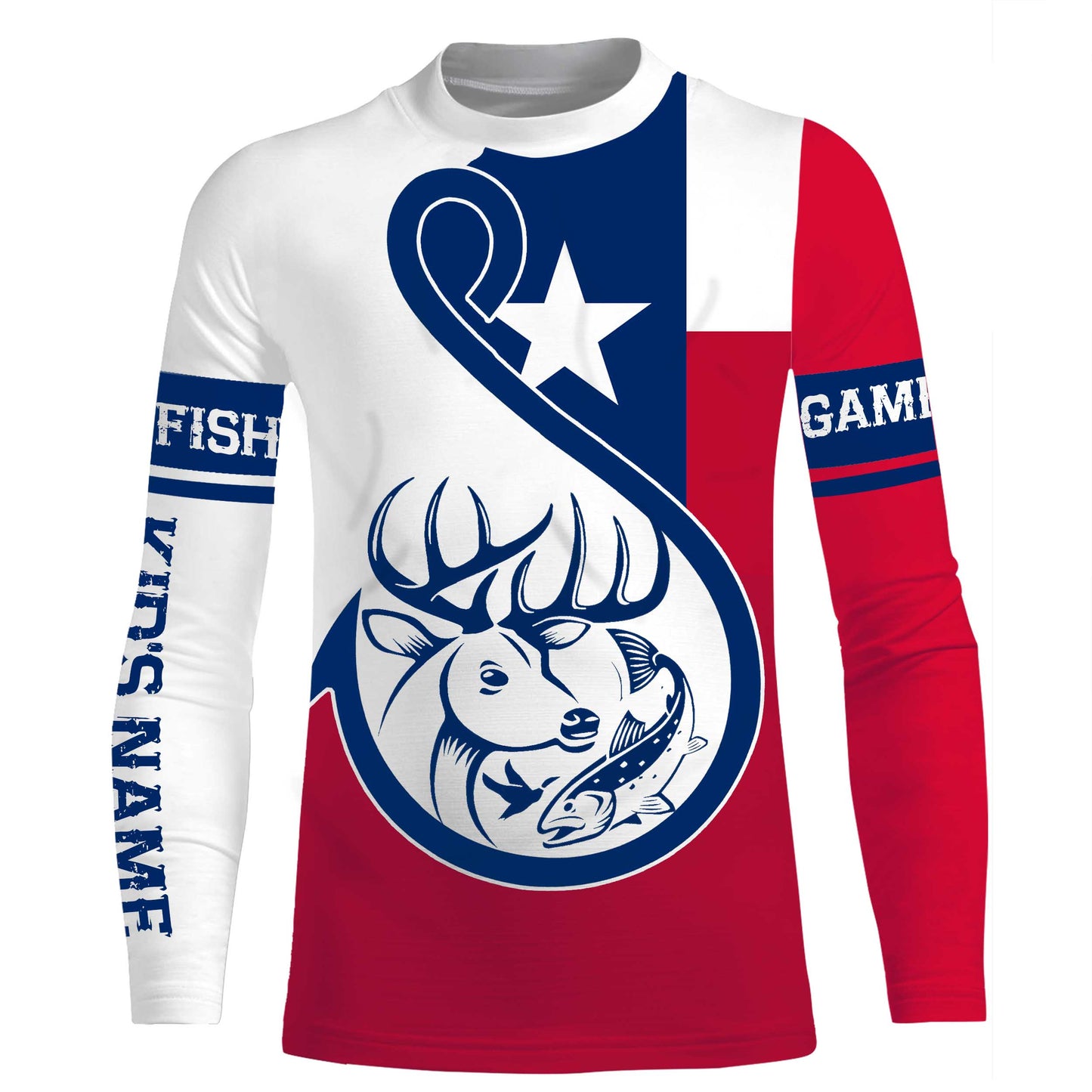Texas Game and Fish Customize name 3D All over print shirts personalized gift TATS160