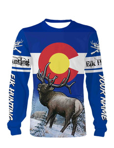 Colorado Elk Huting Custome Name 3D All Over Printed Shirts Personalized Gift TATS142
