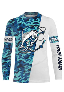 Mahi Mahi Fishing Sea Camo Custom Name Full Printing Shirts Personalized Gift TATS112
