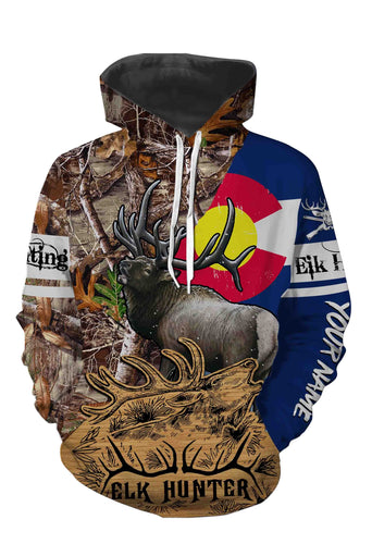 Colorado Elk Hunting Customize Name 3D All Over Printed Shirts Personalized Gift TATS117