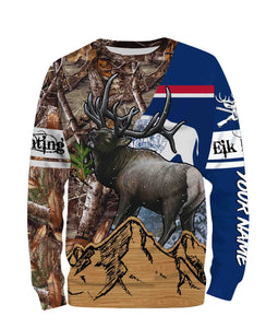 Wyoming Elk Hunting Customize Name 3D All Over Printed Shirts Personalized Gift TATS124