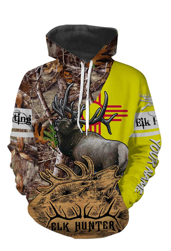 New Mexico Elk Hunting Customize Name 3D All Over Printed Shirts Personalized Gift TATS125